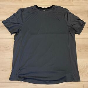 Grand AC large workout/stretch shirt with spandex, dark gray